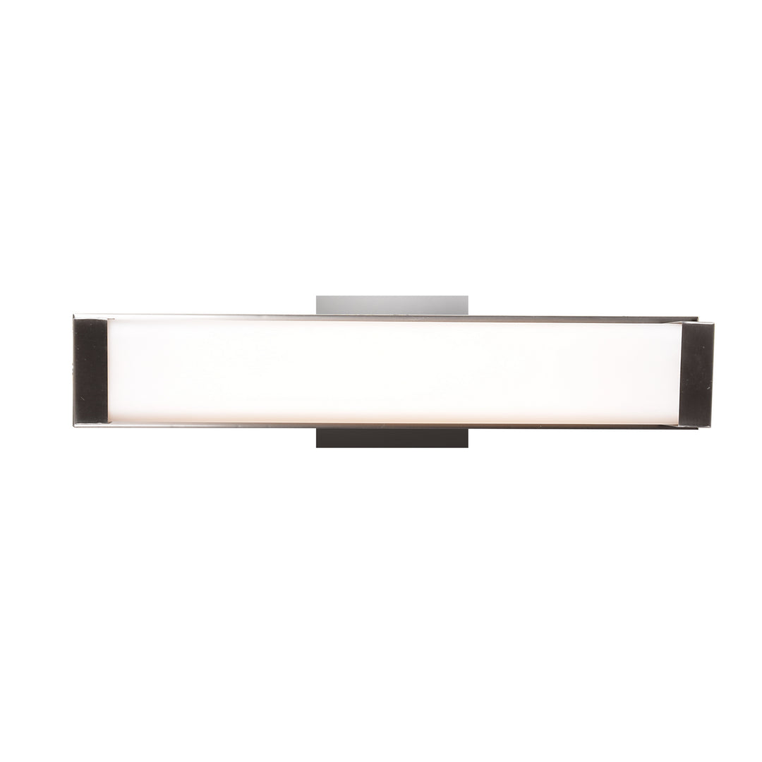 Access Fjord 62480LEDD-BS/OPL Bath Vanity Light 15 in. wide - Brushed Steel