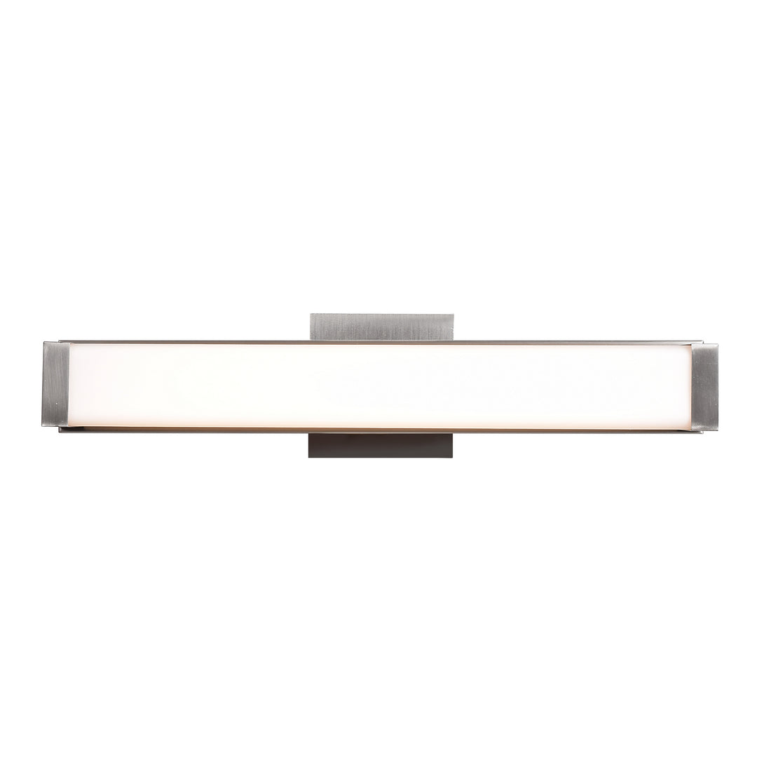 Access Fjord 62481LEDD-BS/OPL Bath Vanity Light 19 in. wide - Brushed Steel