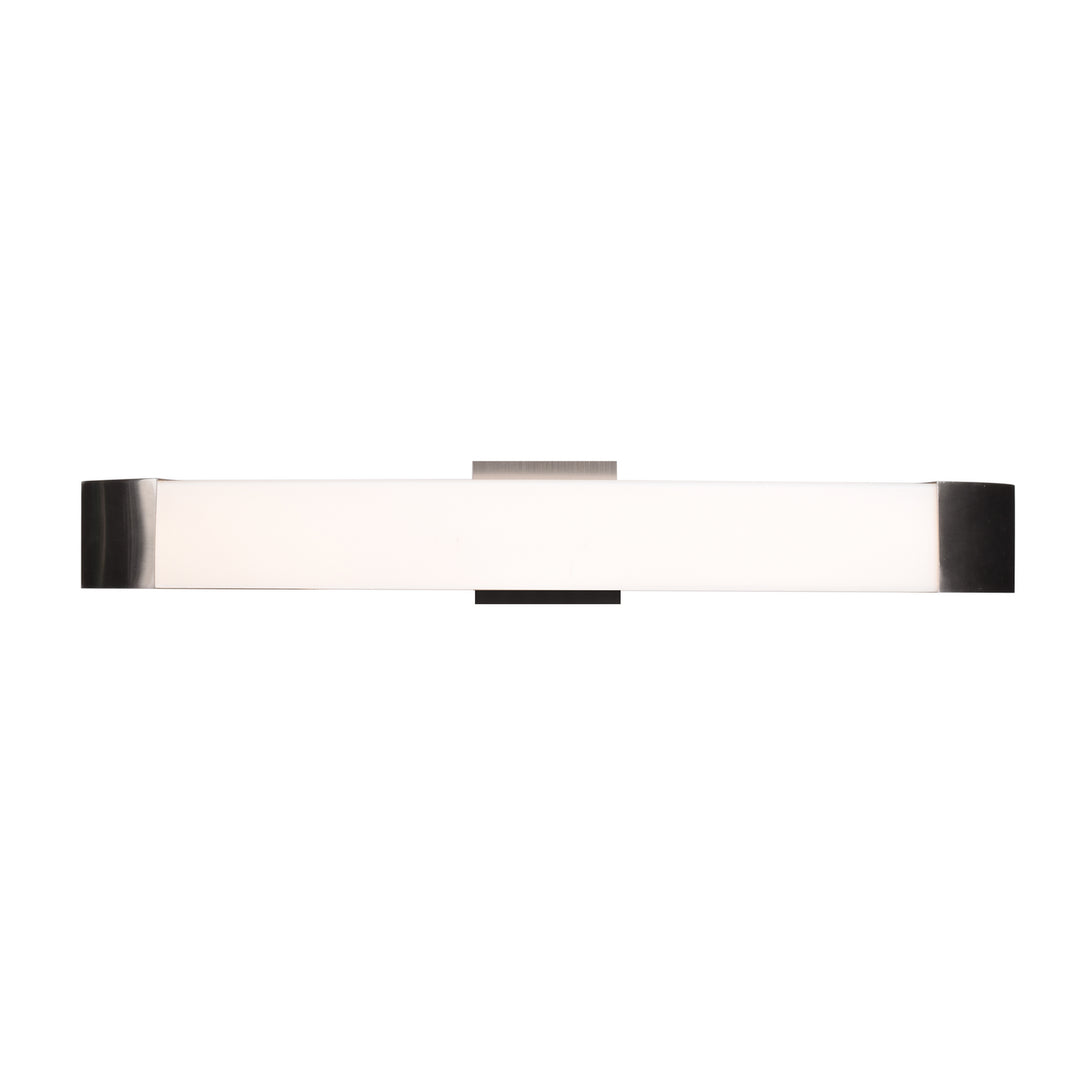 Access West End 62488LEDD-BS/OPL Bath Vanity Light 27 in. wide - Brushed Steel