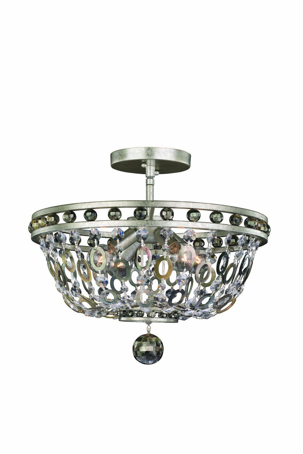 Allegri Lucia 029941-042 Ceiling Light - Vintage Silver Leaf