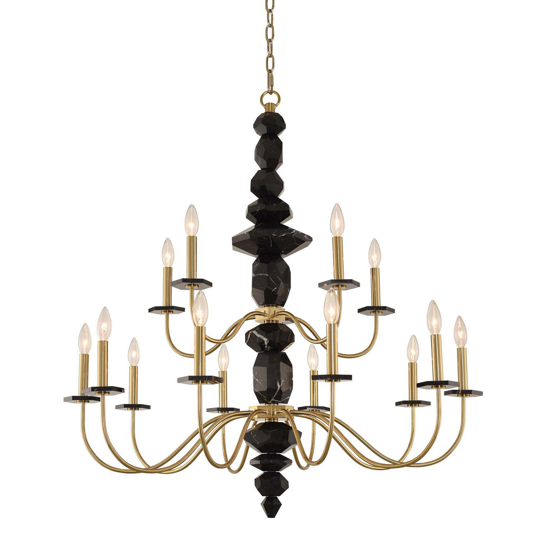 Allegri Piedra 031552-039 Chandelier Light - Brushed Brass