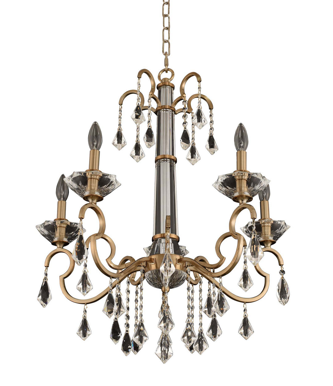 Allegri Valencia 031650-038-FR001 Chandelier Light - Brushed Champagne Gold