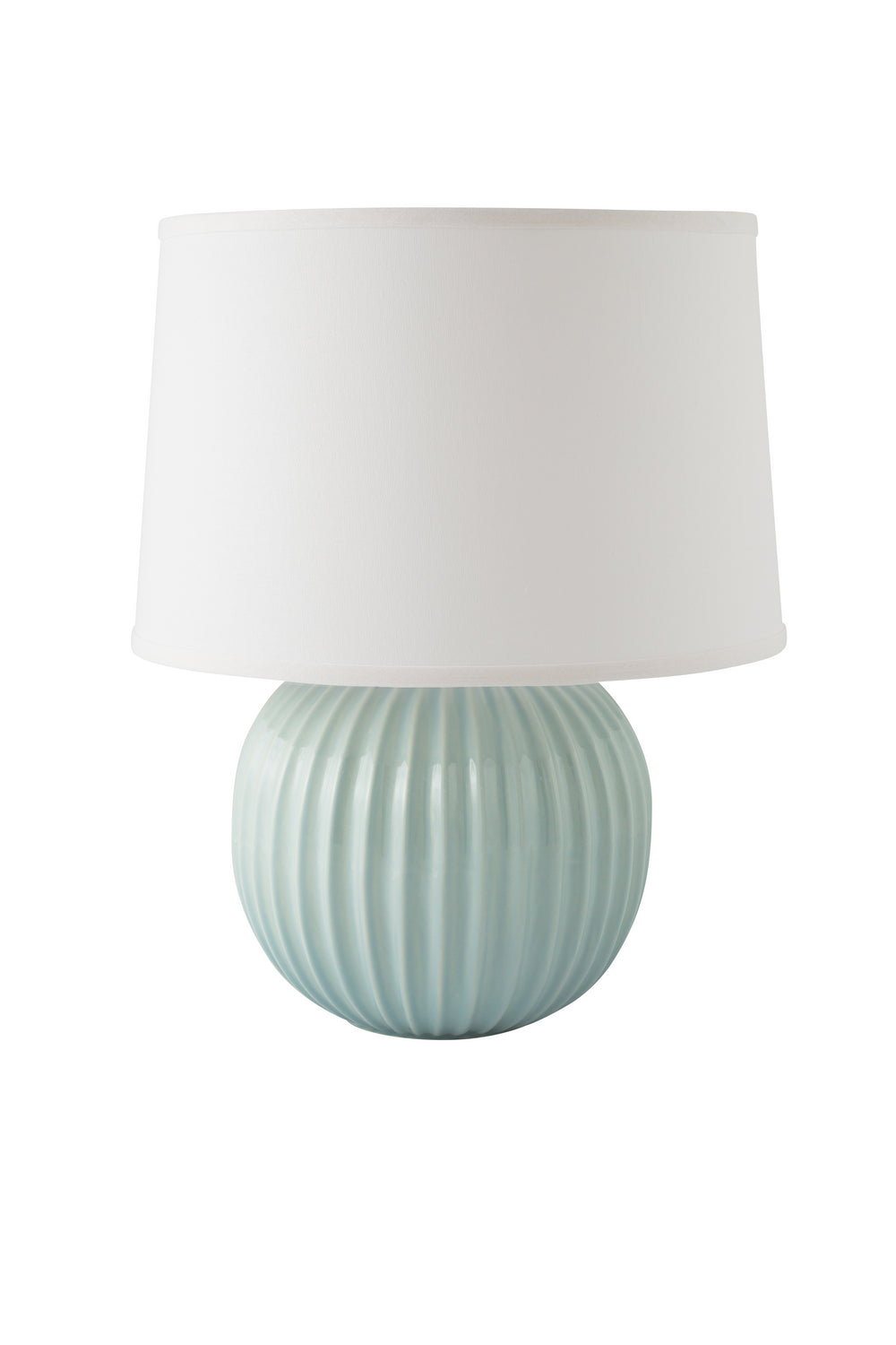 River Ceramic Lighting 347-20 Fluted Round One Light Table Lamp Lamp Bronze / Dark