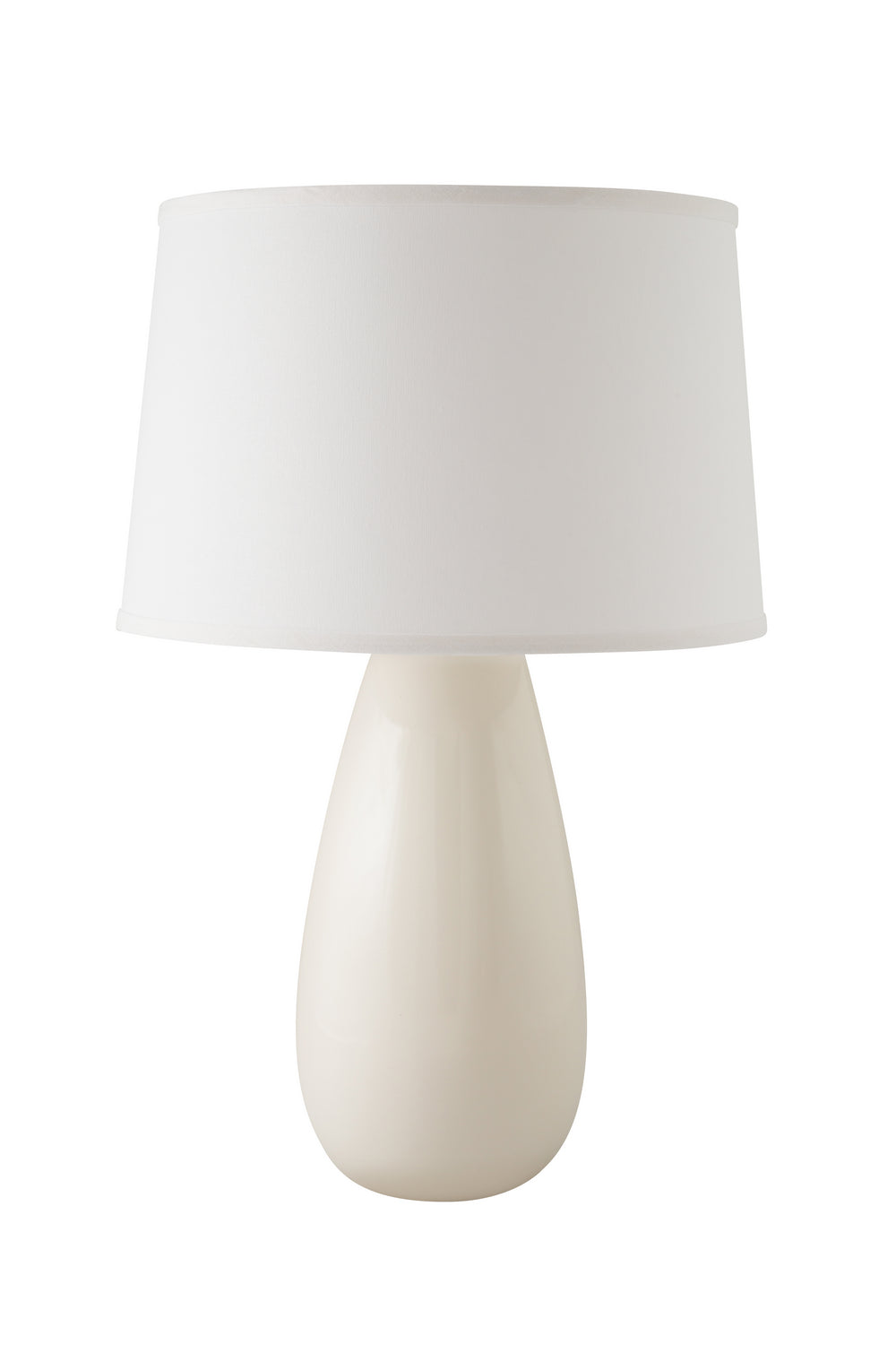 River Ceramic Lighting 349-01 Tear Drop Mini One Light Table Lamp Lamp White