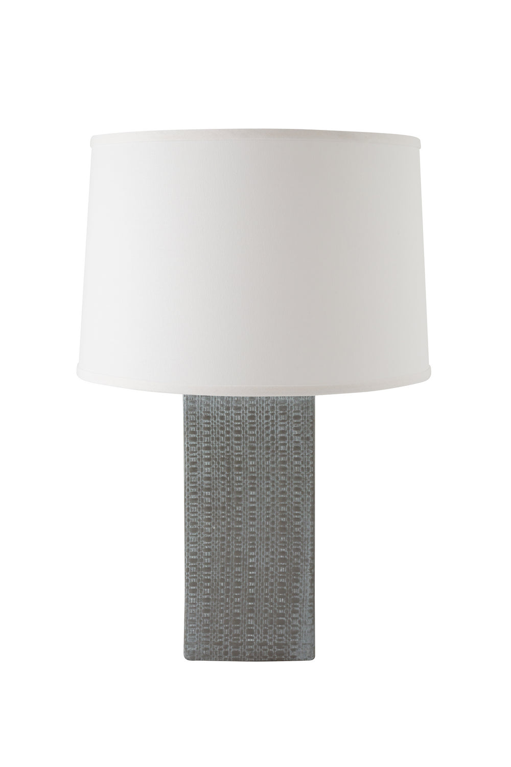 River Ceramic Lighting 511-90 Linen Textured One Light Table Lamp Lamp Gray