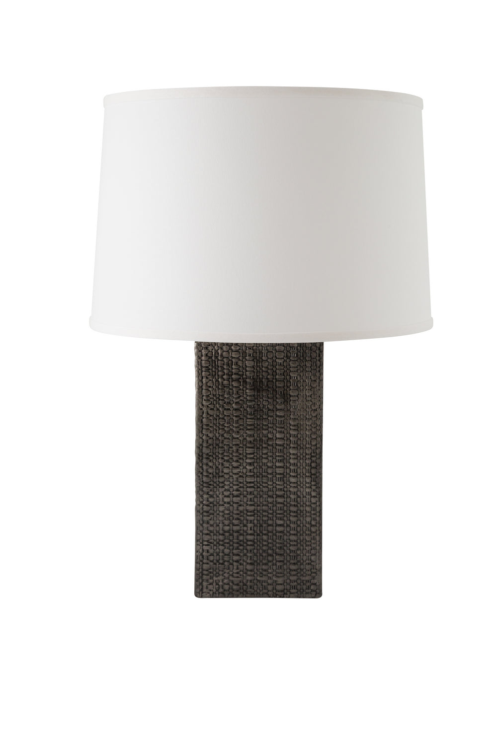 River Ceramic Lighting 511-91 Linen Textured One Light Table Lamp Lamp Gray