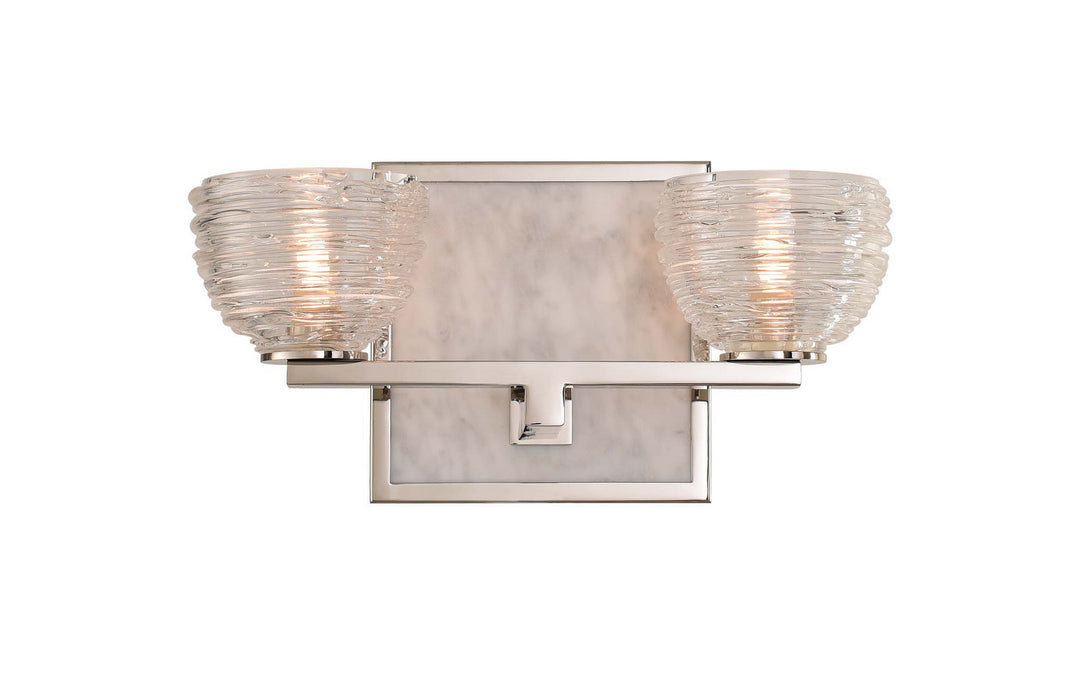 Kalco Bianco 304532PN Bath Vanity Light 11 in. wide - Polished Nickel