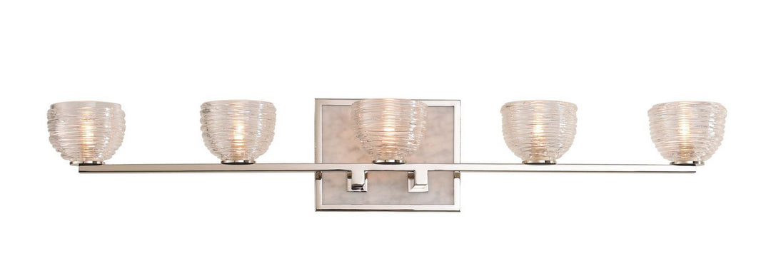 Kalco Bianco 304535PN Bath Vanity Light 32 in. wide - Polished Nickel