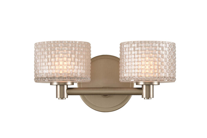 Kalco Willow 315532SN Bath Vanity Light 12 in. wide - Satin Nickel