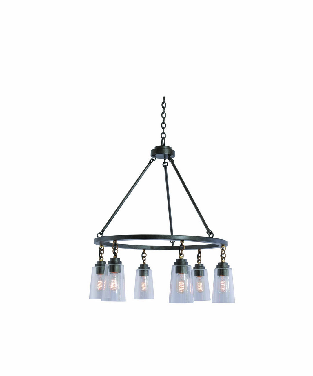 Kalco Dillon 504952MI Chandelier Light - Milled Iron