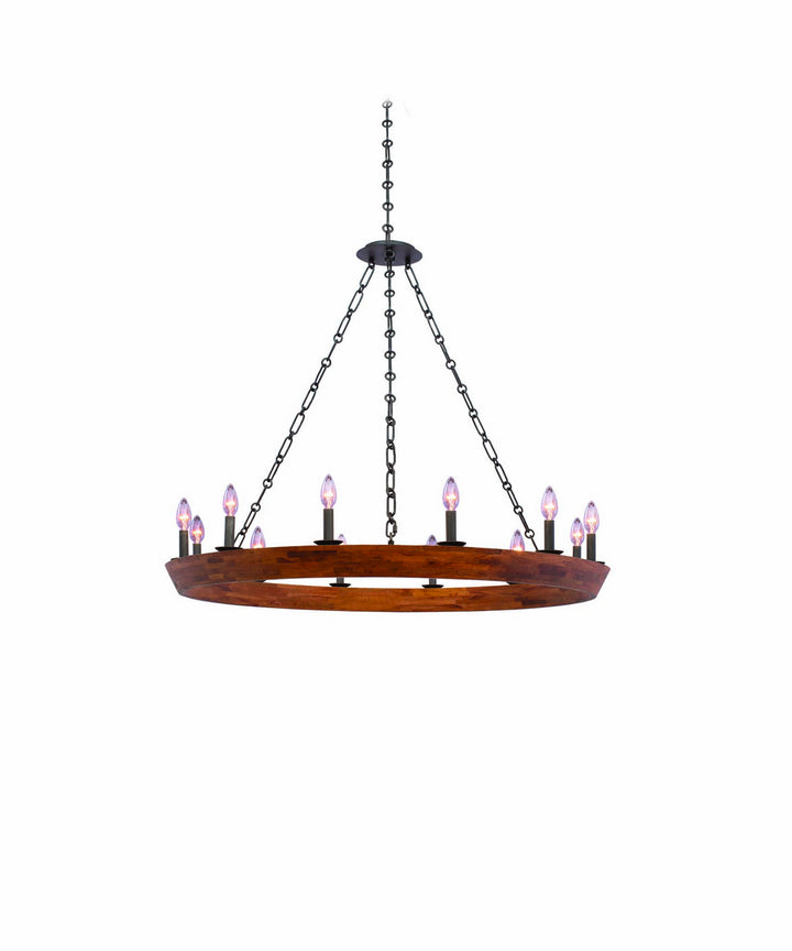 Kalco Lansdale 505552BI Chandelier Light - Black Iron