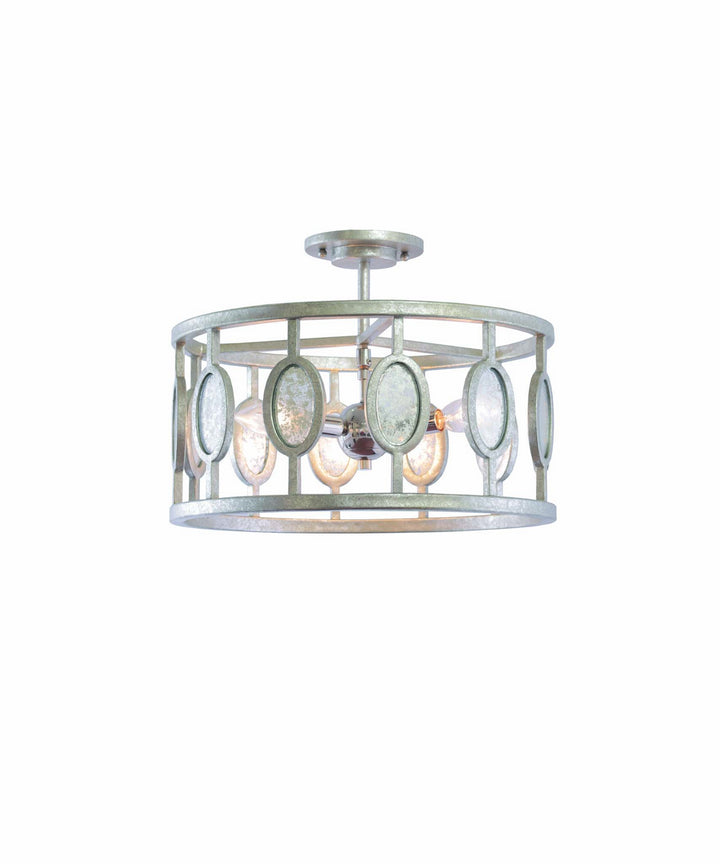 Kalco Palomar 506141VSL Ceiling Light - Vintage Silver Leaf