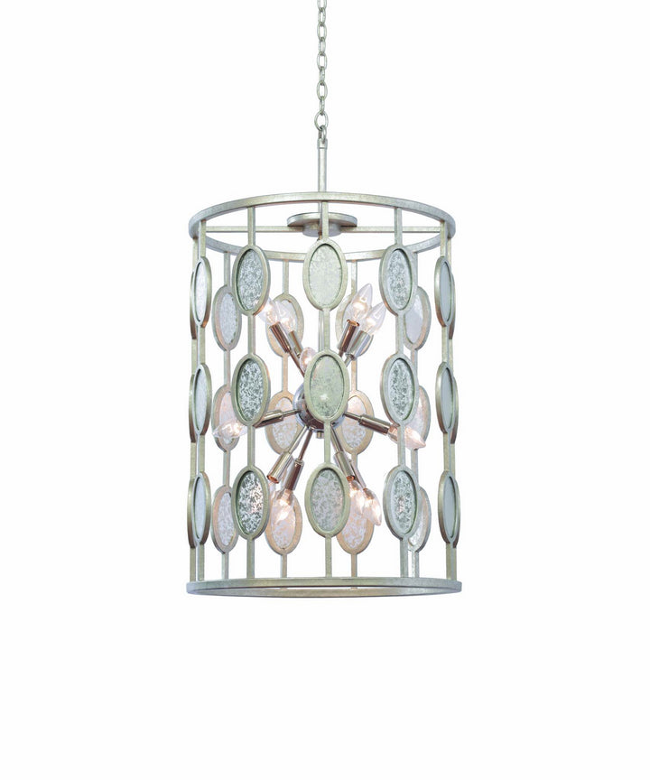 Kalco Palomar 506152VSL Pendant Light - Vintage Silver Leaf