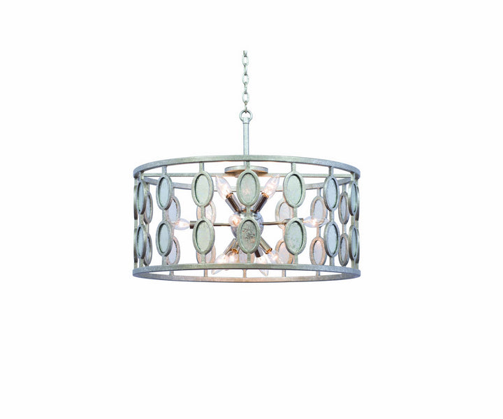 Kalco Palomar 506153VSL Pendant Light - Vintage Silver Leaf