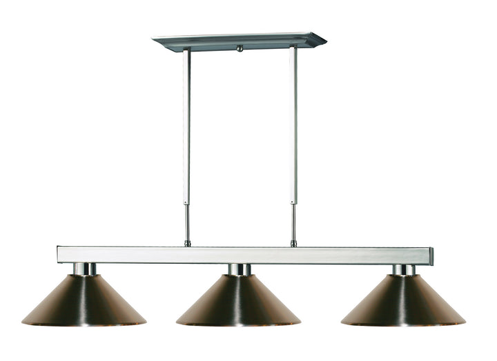 Z-Lite Players 152BN-MBN Pendant Light - Brushed Nickel