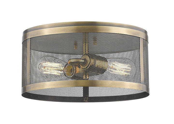 Z-Lite Meshsmith 331F12-NB Ceiling Light - Natural Brass