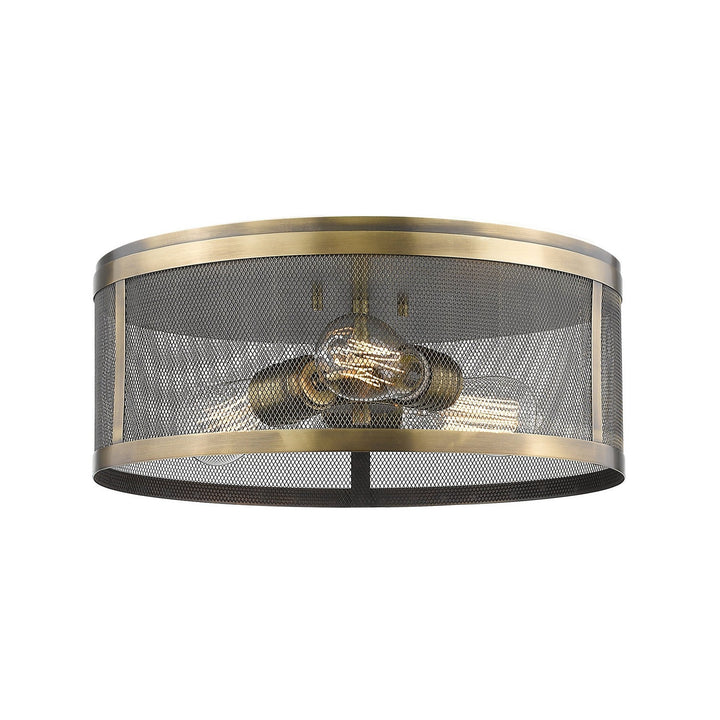 Z-Lite Meshsmith 331F14-NB Ceiling Light - Natural Brass