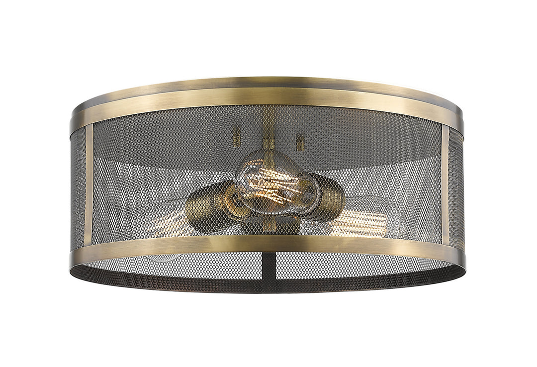 Z-Lite Meshsmith 331F14-NB Ceiling Light - Natural Brass