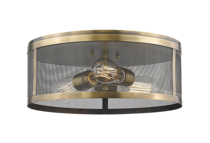 Z-Lite Meshsmith 331F14-NB Ceiling Light - Natural Brass