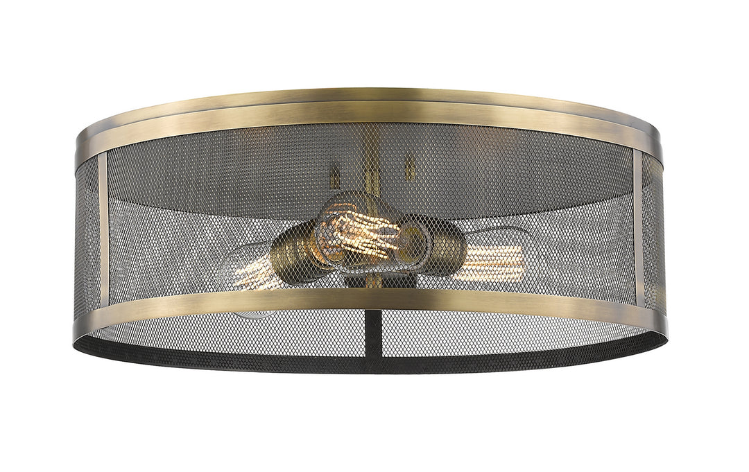 Z-Lite Meshsmith 331F18-NB Ceiling Light - Natural Brass