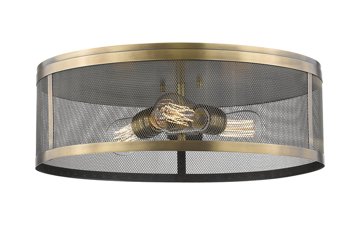 Z-Lite Meshsmith 331F18-NB Ceiling Light - Natural Brass
