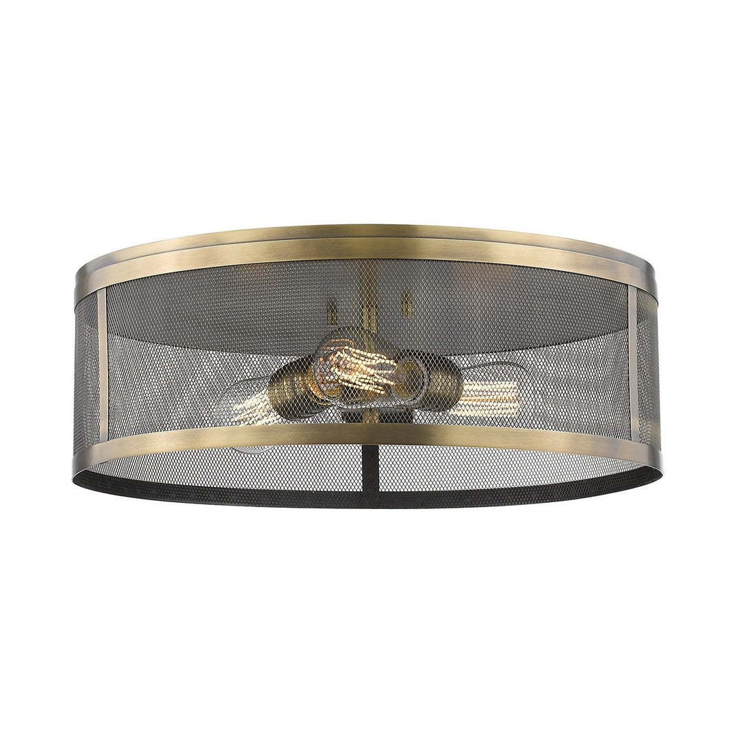 Z-Lite Meshsmith 331F18-NB Ceiling Light - Natural Brass