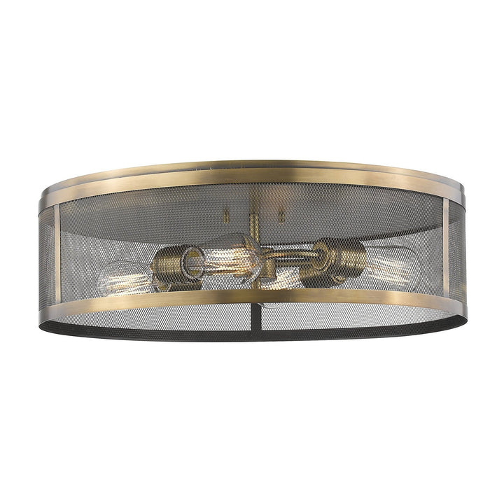 Z-Lite Meshsmith 331F21-NB Ceiling Light - Natural Brass