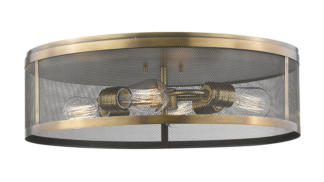 Z-Lite Meshsmith 331F21-NB Ceiling Light - Natural Brass