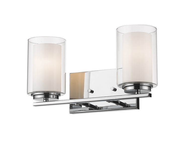 Z-Lite Willow 426-2V-CH Bath Vanity Light 15 in. wide - Chrome