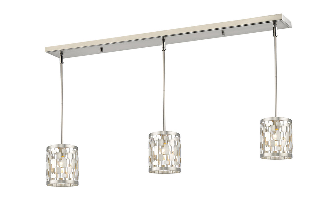 Z-Lite Almet 430MP-3BN Pendant Light - Brushed Nickel