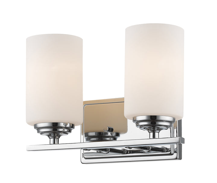 Z-Lite Bordeaux 435-2V-CH Bath Vanity Light 12 in. wide - Chrome