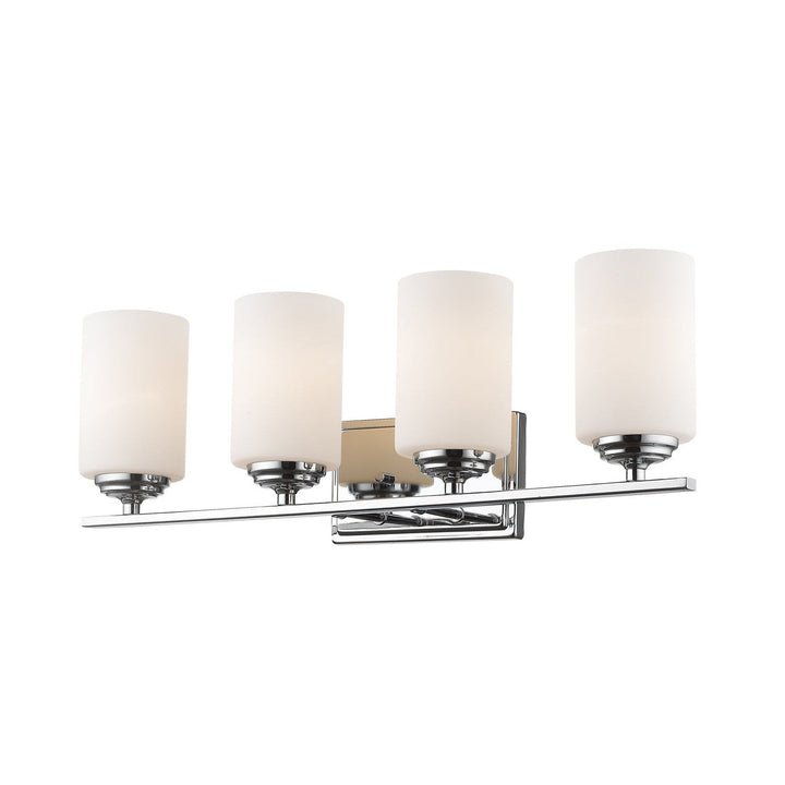 Z-Lite Bordeaux 435-4V-CH Bath Vanity Light 24 in. wide - Chrome