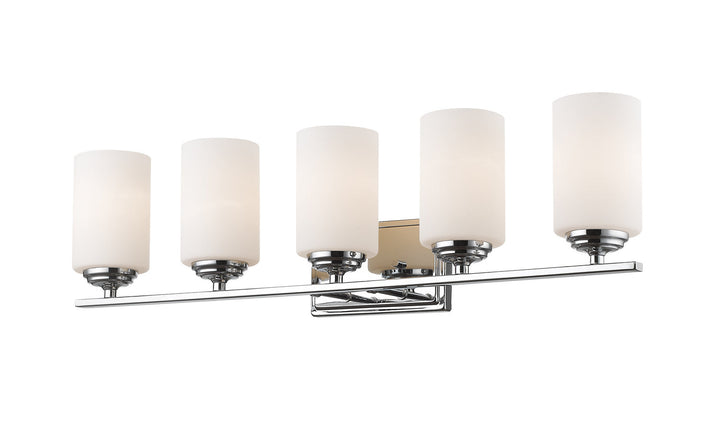 Z-Lite Bordeaux 435-5V-CH Bath Vanity Light 31 in. wide - Chrome