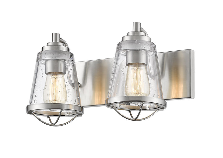 Z-Lite Mariner 444-2V-BN Bath Vanity Light 16 in. wide - Brushed Nickel