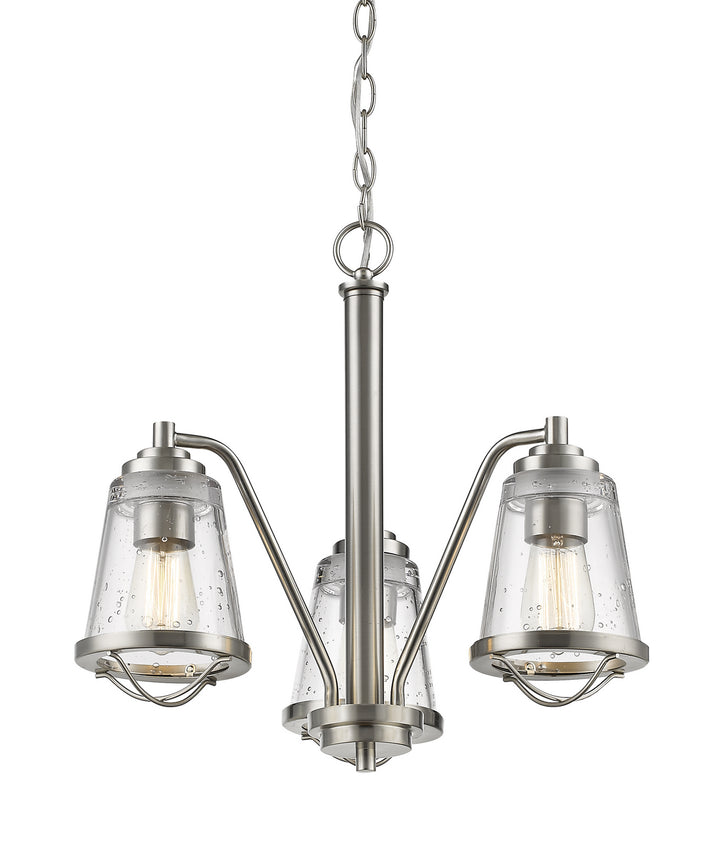 Z-Lite Mariner 444-3-BN Chandelier Light - Brushed Nickel
