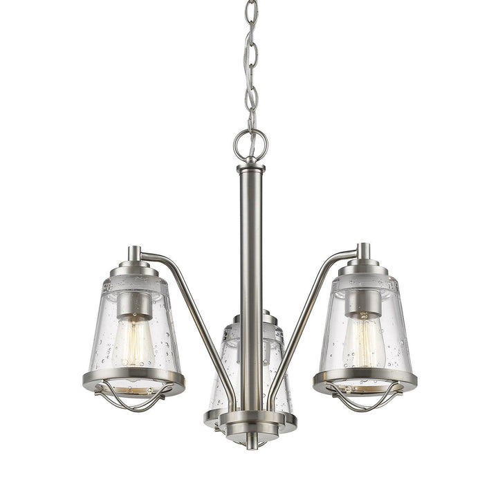 Z-Lite Mariner 444-3-BN Chandelier Light - Brushed Nickel
