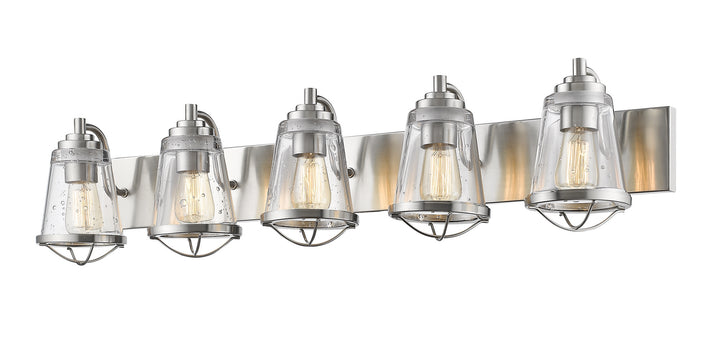 Z-Lite Mariner 444-5V-BN Bath Vanity Light 40 in. wide - Brushed Nickel