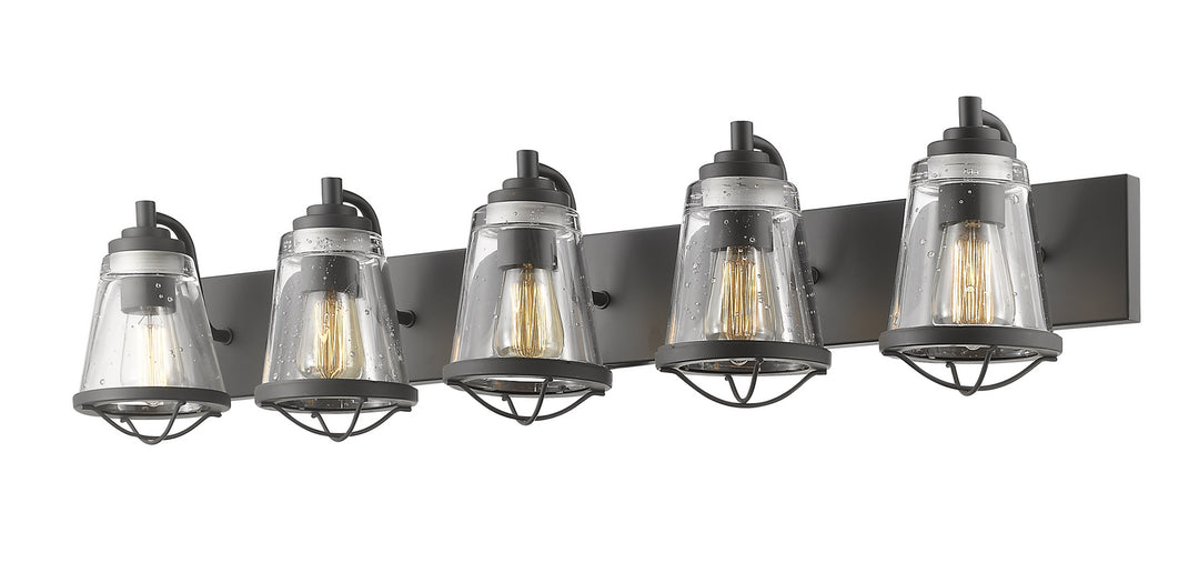 Z-Lite Mariner 444-5V-BRZ Bath Vanity Light 40 in. wide - Bronze