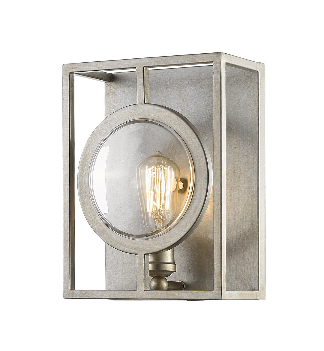 Z-Lite Port 448-1S-B-AS Wall Sconce Light - Antique Silver