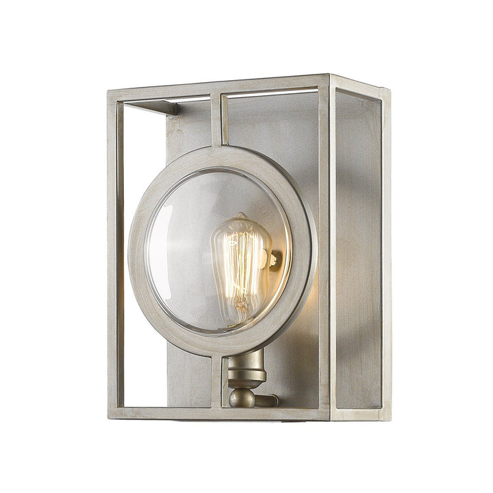 Z-Lite Port 448-1S-B-AS Wall Sconce Light - Antique Silver