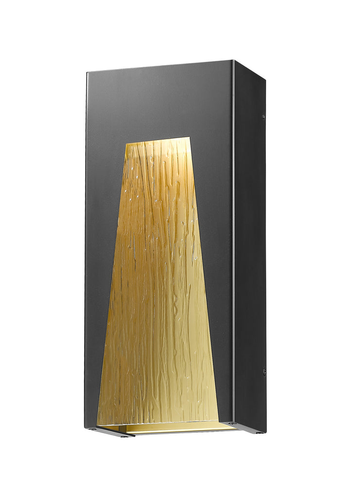 Z-Lite Lighting 561B-BK-GD-CSL-LED Modern Millenial Outdoor Black Gold