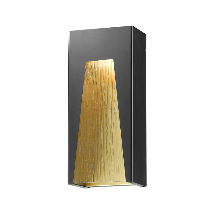 Z-Lite Lighting 561B-BK-GD-CSL-LED Modern Millenial Outdoor Black Gold