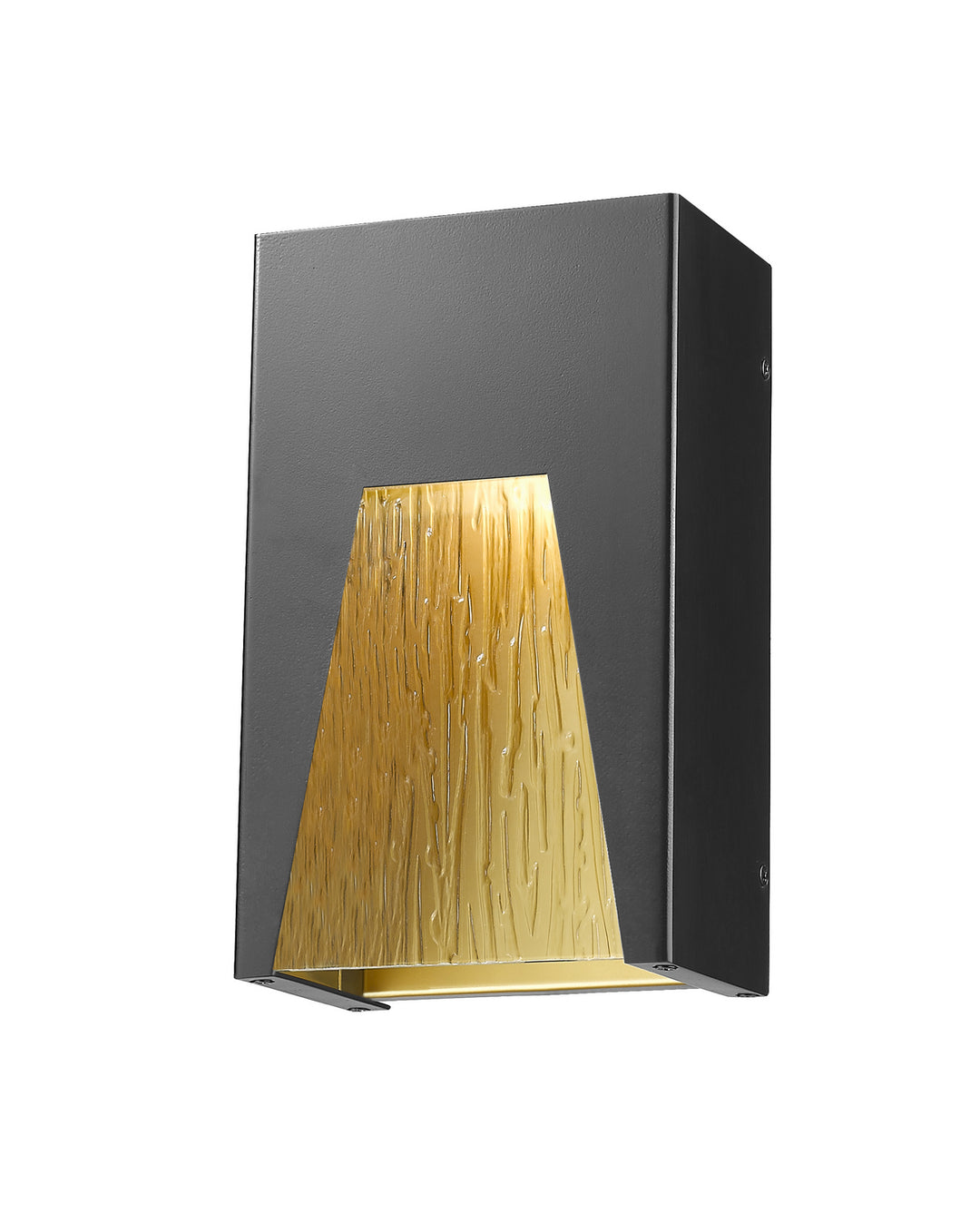 Z-Lite Lighting 561S-BK-GD-CSL-LED Modern Millenial Outdoor Black Gold