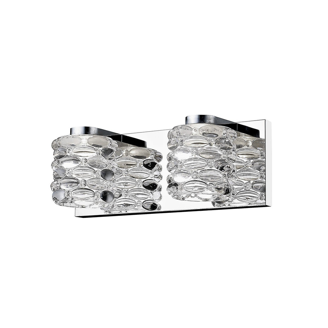 Z-Lite Dawson 907-2V-LED Bath Vanity Light 13 in. wide - Chrome
