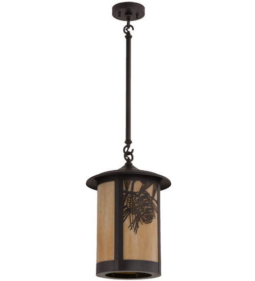 Meyda Tiffany Lighting 79281 Fulton One Light Pendant Outdoor Bronze / Dark