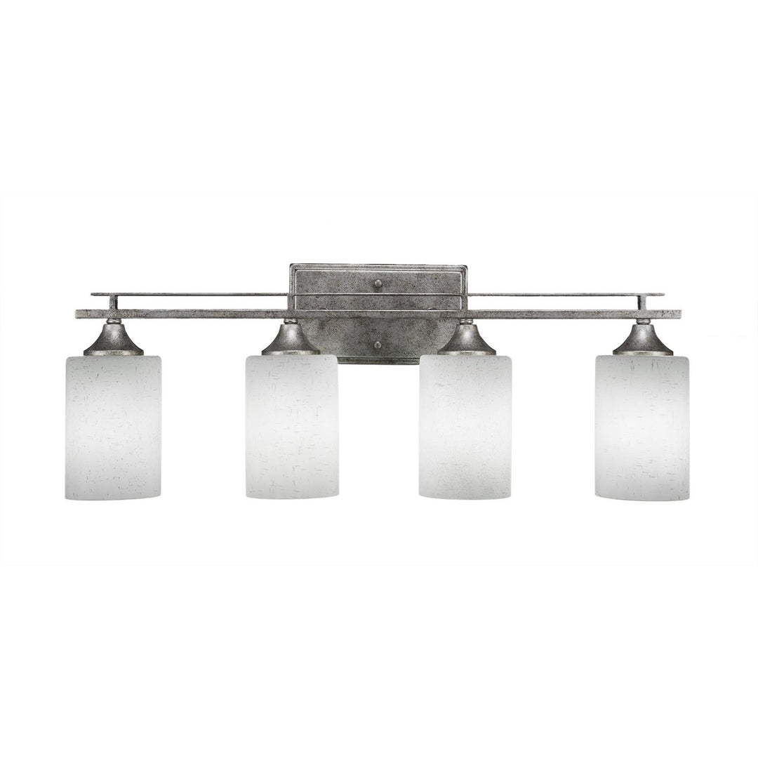 Toltec Uptowne 134-as-310 Bath Vanity Light 27 in. wide - Aged Silver