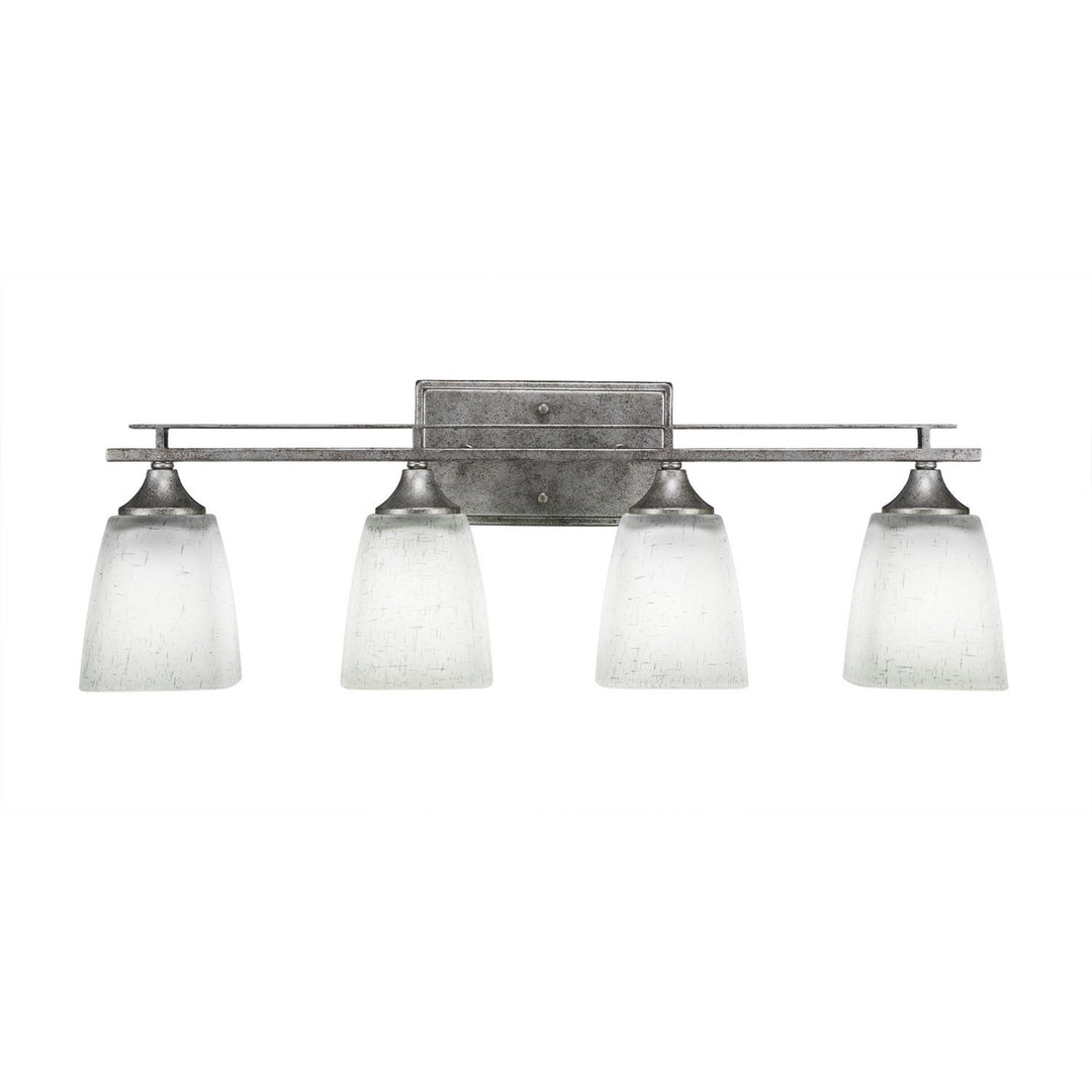 Toltec Uptowne 134-as-460 Bath Vanity Light 26 in. wide - Aged Silver