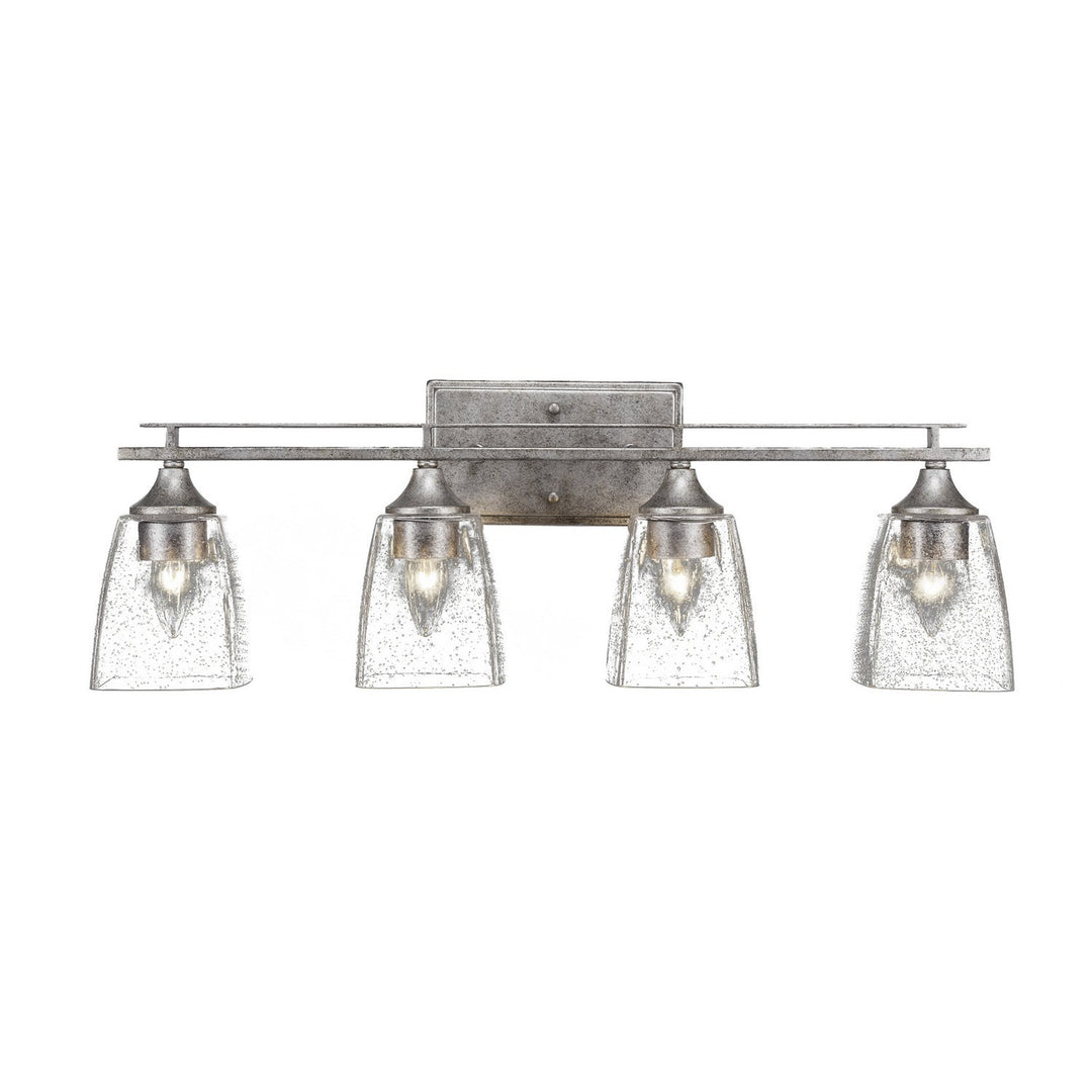 Toltec Uptowne 134-as-461 Bath Vanity Light 26 in. wide - Aged Silver