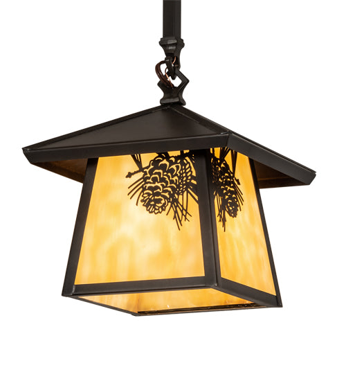 Meyda Tiffany Lighting 79477 Stillwater One Light Pendant Outdoor Bronze / Dark