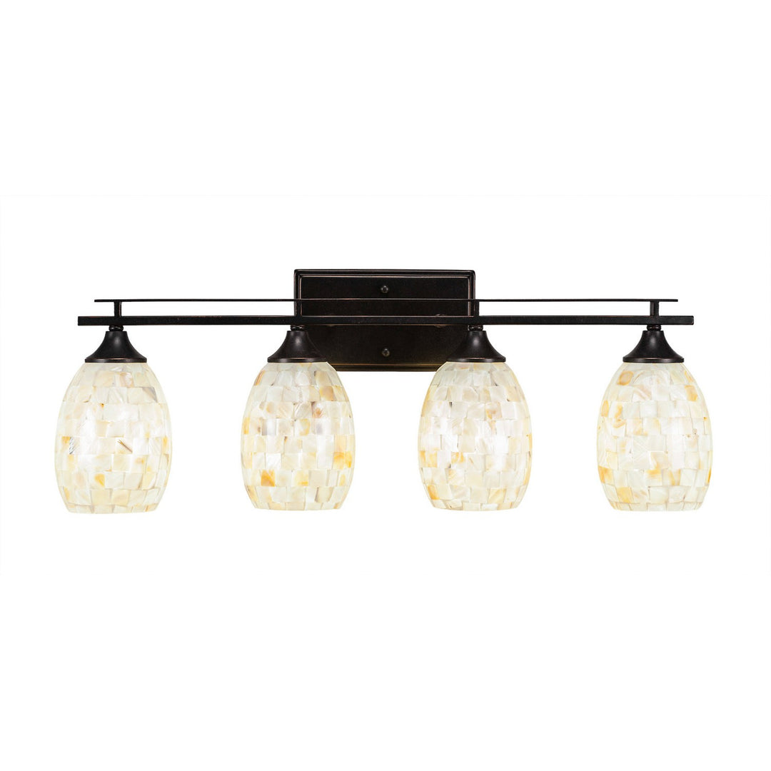 Toltec Uptowne 134-dg-406 Bath Vanity Light 27 in. wide - Dark Granite